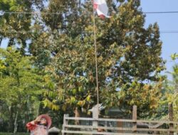 Nenek Pasang Bendera dengan Semangat 45 di Kuansing. Tapi Terbalik. Dilihat Kapolsek, Lalu Apa yang Terjadi?