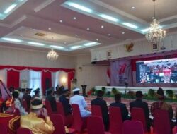 Gubernur dan Forkopimda Riau Ikuti Peringatan Detik-detik Proklamasi secara Virtual