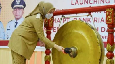 Pemda Inhu Bersama Bank Riau Kepri Syariah Launching Transaksi Non Tunai