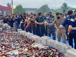 Bea Cukai Bengkalis Musnahkan BMN Senilai Rp3 M Lebih