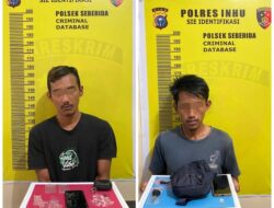 Edarkan Sabu, Dua Pemuda Buluhrampai Dibekuk Polsek Seberida