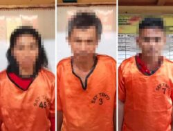 Tiga Pelaku Dipamerkan Polisi, Satu Perempuan