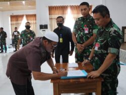 Orang Tua Casis Bintara AU Tandatangani Pakta Integritas