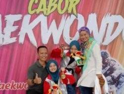 Dua Putri Kakum Lanud Rsn Raih Emas Taekwondo