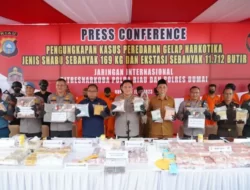 Polda Riau Ungkap 168,89 Kg Sabu dan 11.712 Butir Pil Ekstasi