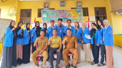 Masyarakat Desa Gading Sari Sambut Kedatangan Mahasiswa KKN UIN Suska Riau