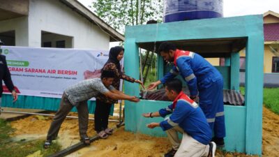 Pertagas Resmikan Sarana Distribusi Air Bersih di Rokan Hilir